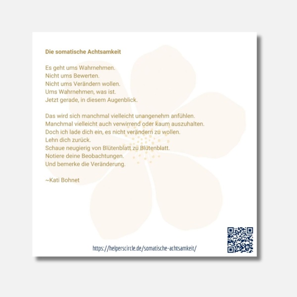 Postkarte: Somatische Achtsamkeitsblüte – Bild 2